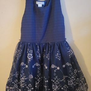 Girls blue sparkly dress